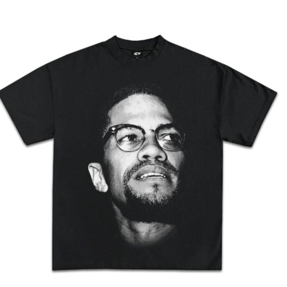 ICY - Malcolm X Jumbo Graphic T-Shirt - BLACK - 3XL - NWT